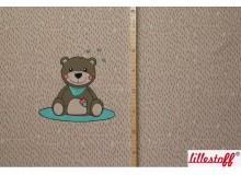 Lillestoff Teddy Panel braun beige